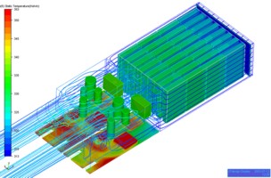 Forced Air Convection Thermal Analysis of Network Disk Array for LSI Logic